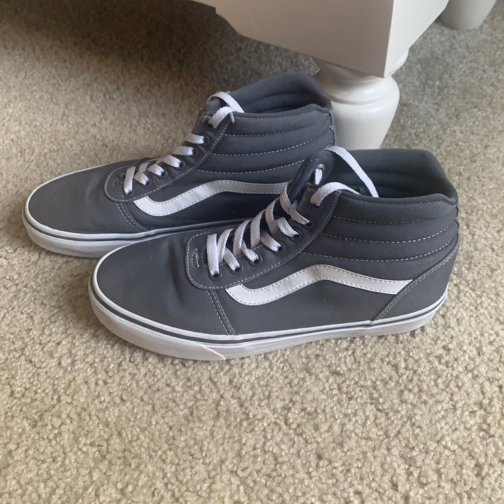 GREY HIGH TOP VANS